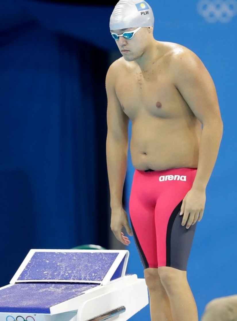 "You're not fat, you're an Olympian": a full swimmer from Palau has become an Internet star "You're not fat, you're an Olympian": a full swimmer from Palau has become an Internet star
