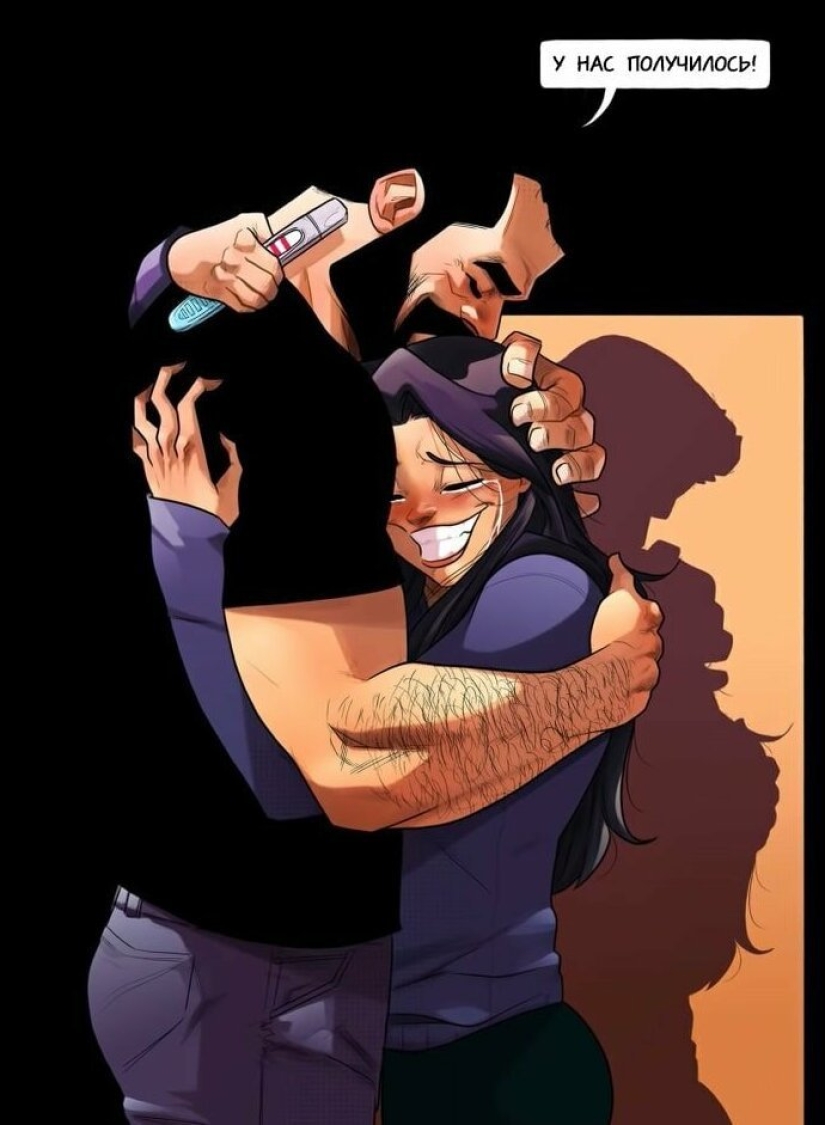 10 comics by an Israeli artist about what he and his wife are going through while they are expecting a child