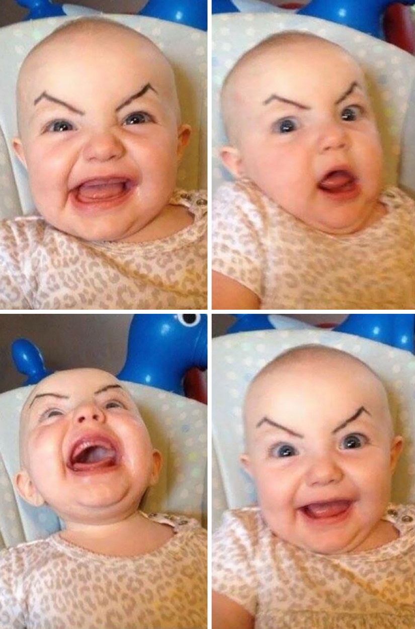 15 answers to the question why a small child is funny