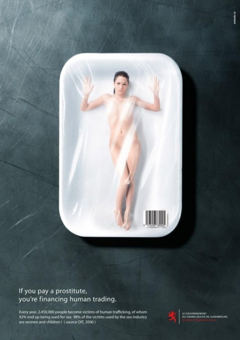 15 vivid examples of social advertising against prostitution