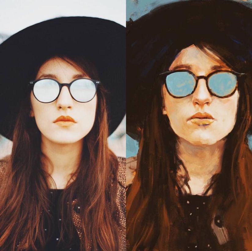 16 artists conducted an unusual experiment with portraits of a French photographer 16 artists conducted an unusual experiment with portraits of a French photographer