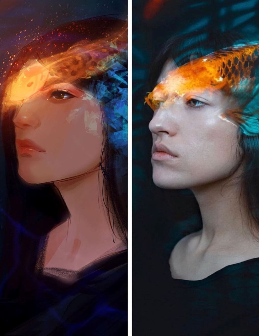 16 artists conducted an unusual experiment with portraits of a French photographer 16 artists conducted an unusual experiment with portraits of a French photographer