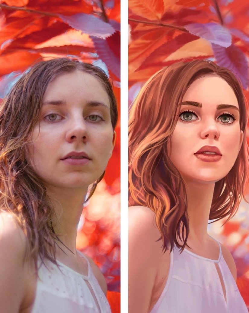 16 artists conducted an unusual experiment with portraits of a French photographer 16 artists conducted an unusual experiment with portraits of a French photographer