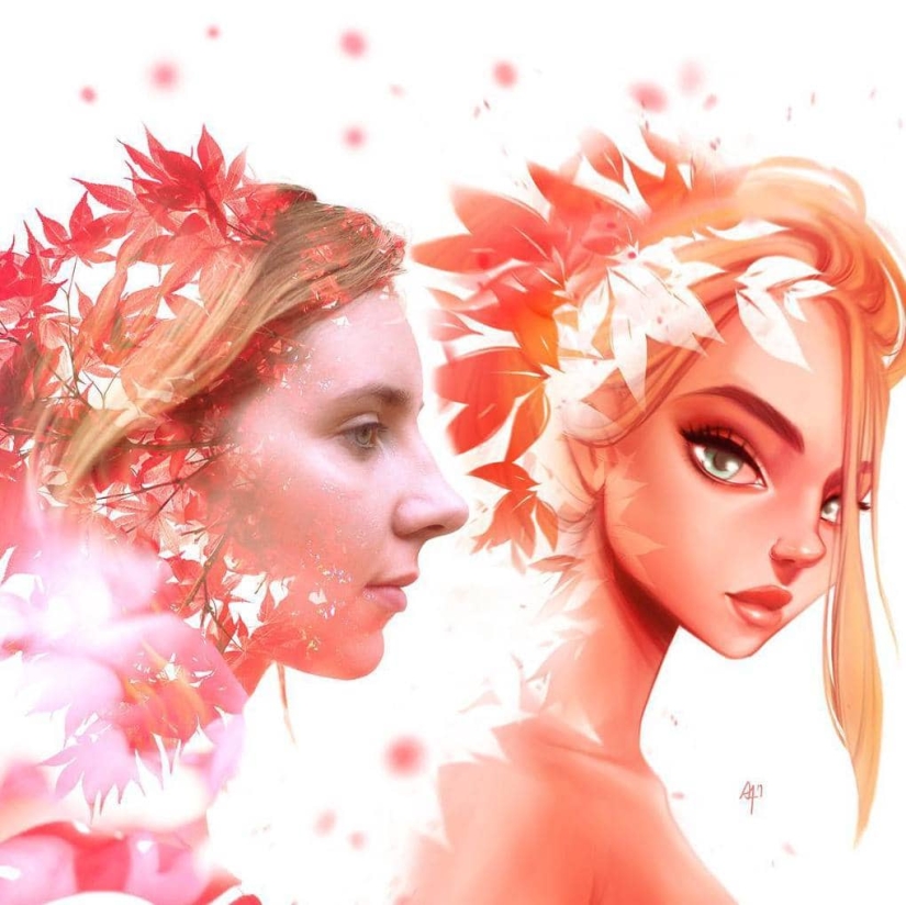 16 artists conducted an unusual experiment with portraits of a French photographer 16 artists conducted an unusual experiment with portraits of a French photographer