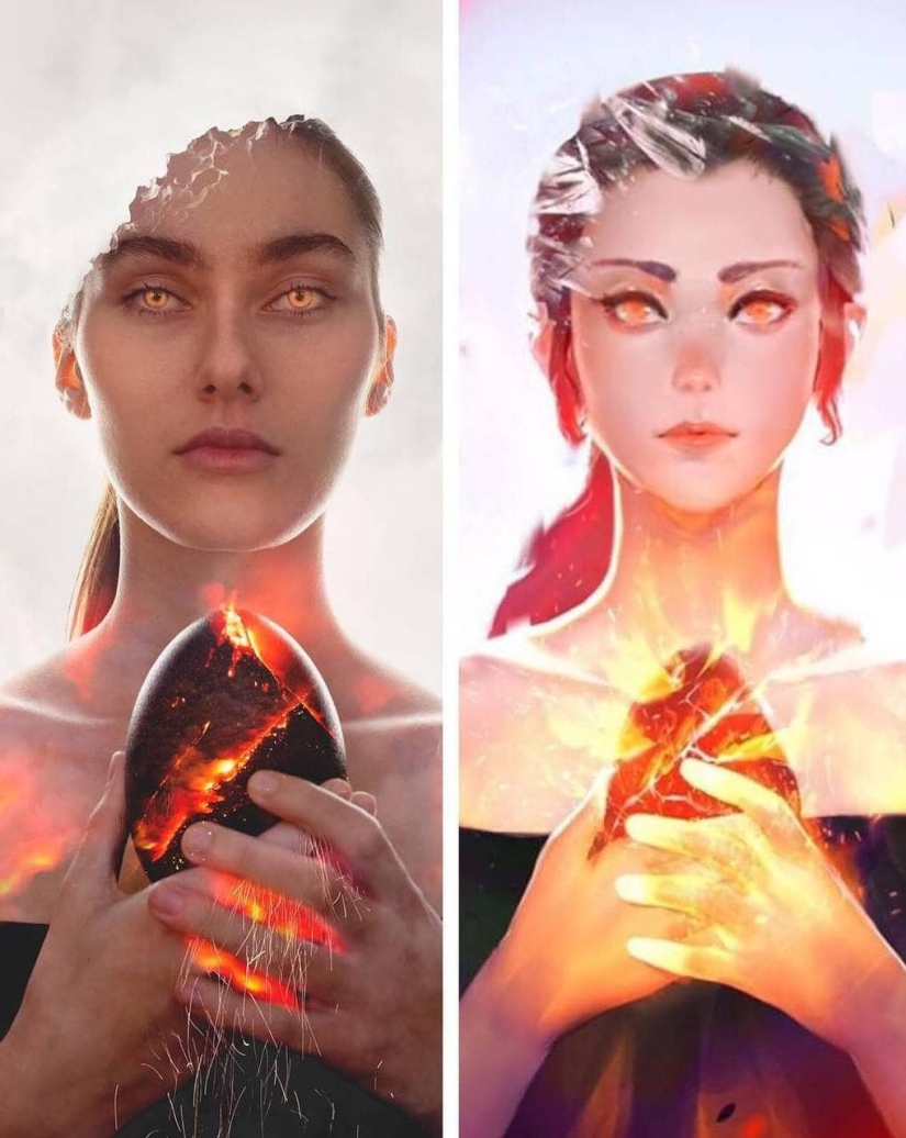 16 artists conducted an unusual experiment with portraits of a French photographer 16 artists conducted an unusual experiment with portraits of a French photographer