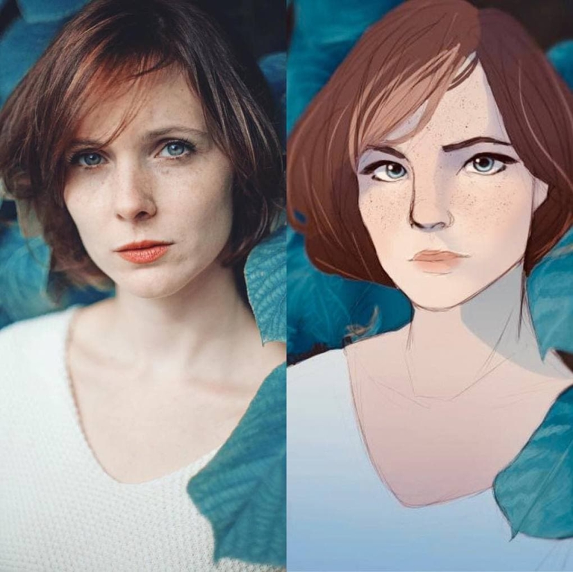 16 artists conducted an unusual experiment with portraits of a French photographer 16 artists conducted an unusual experiment with portraits of a French photographer