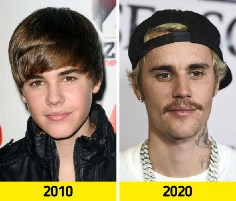 16 celebrities who have changed beyond recognition over the past decade