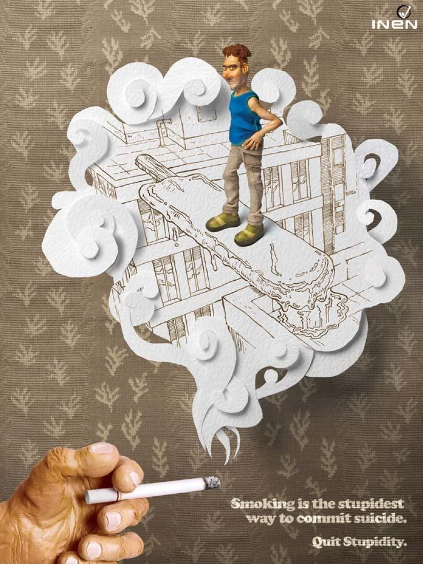 18 obras maestras de la publicidad antitabaco de todo el mundo