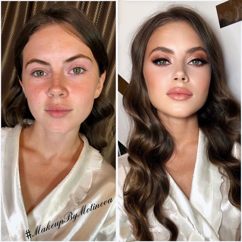 20 chicas antes y después del maquillaje que visitaron a un maquillador de Moscú y se volvieron aún más hermosas