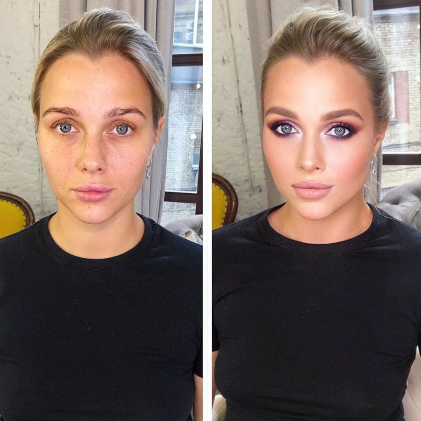 20 chicas antes y después del maquillaje que visitaron a un maquillador de Moscú y se volvieron aún más hermosas