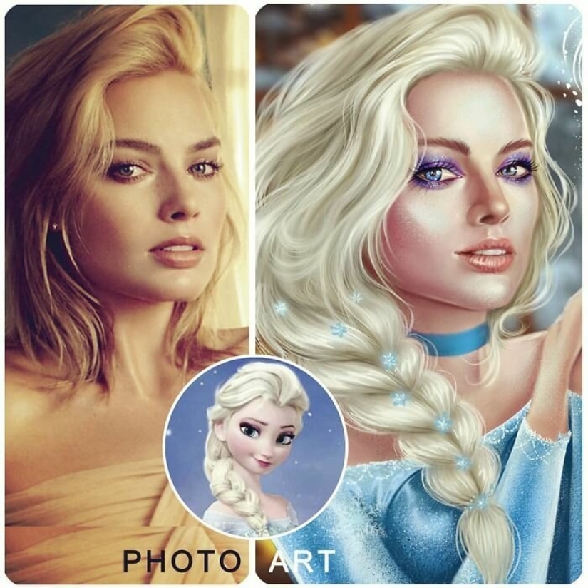 20 estrellas modernas en las imágenes de los personajes de Disney 20 estrellas modernas en las imágenes de los personajes de Disney