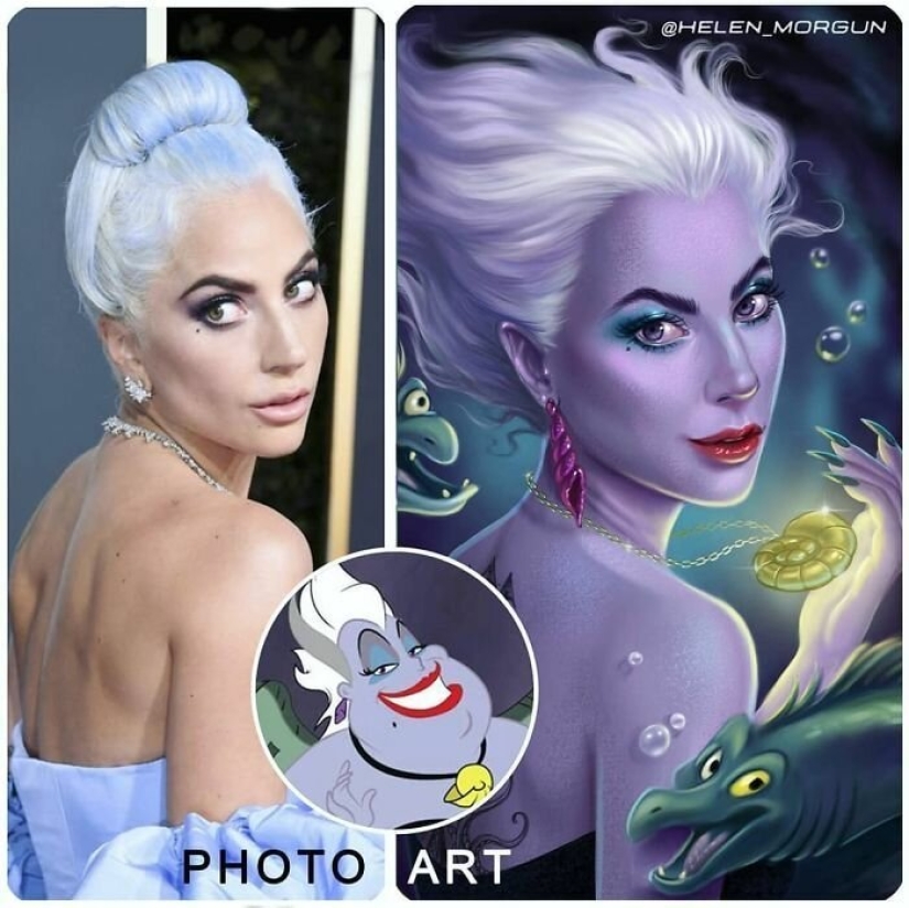 20 estrellas modernas en las imágenes de los personajes de Disney 20 estrellas modernas en las imágenes de los personajes de Disney