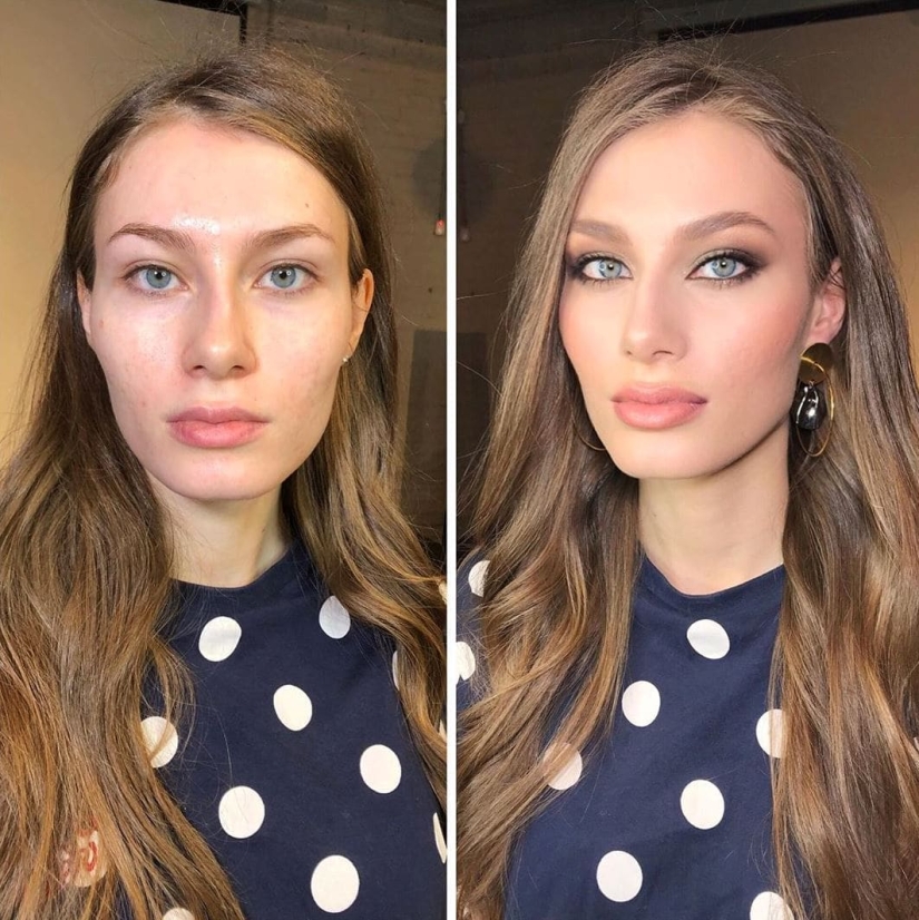 20 girls before and after makeup who visited a Moscow makeup artist and became even more beautiful