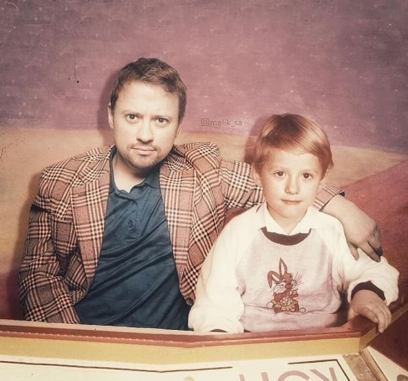 20 obras del maestro de photoshop: estrellas nacionales en la compañía con una versión joven de sí mismos 20 obras del maestro de photoshop: estrellas nacionales en la compañía con una versión joven de sí mismos