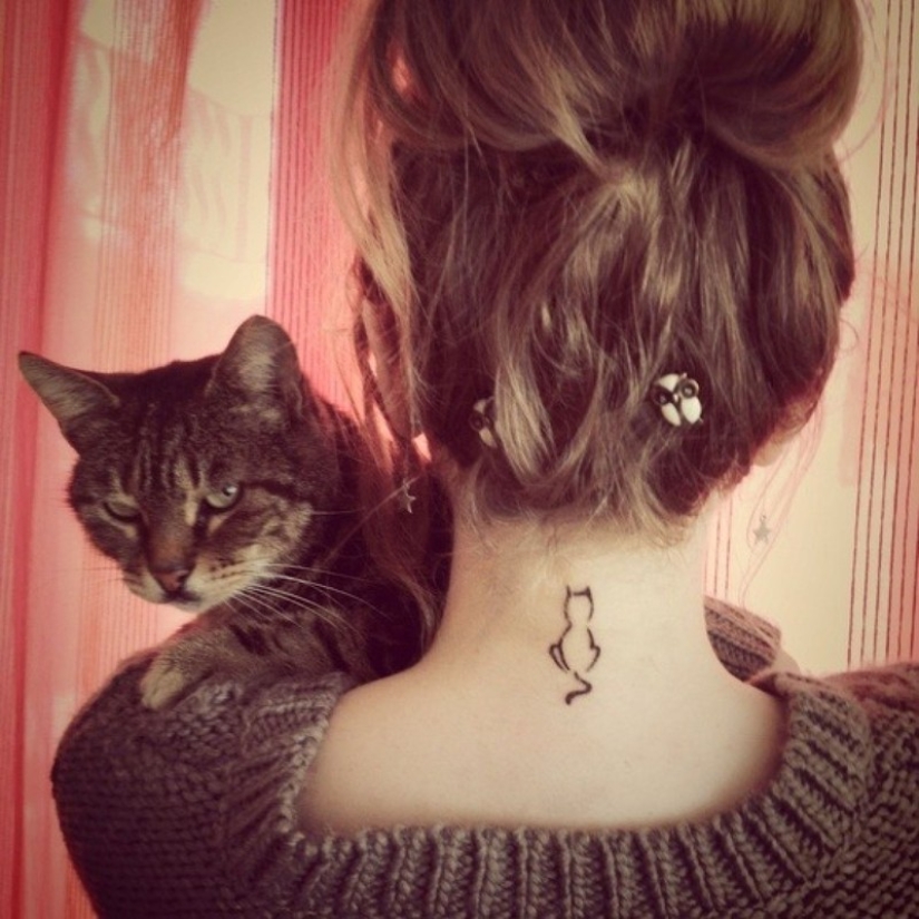 20 tatuajes minimalistas para amantes de los gatos 20 tatuajes minimalistas para amantes de los gatos