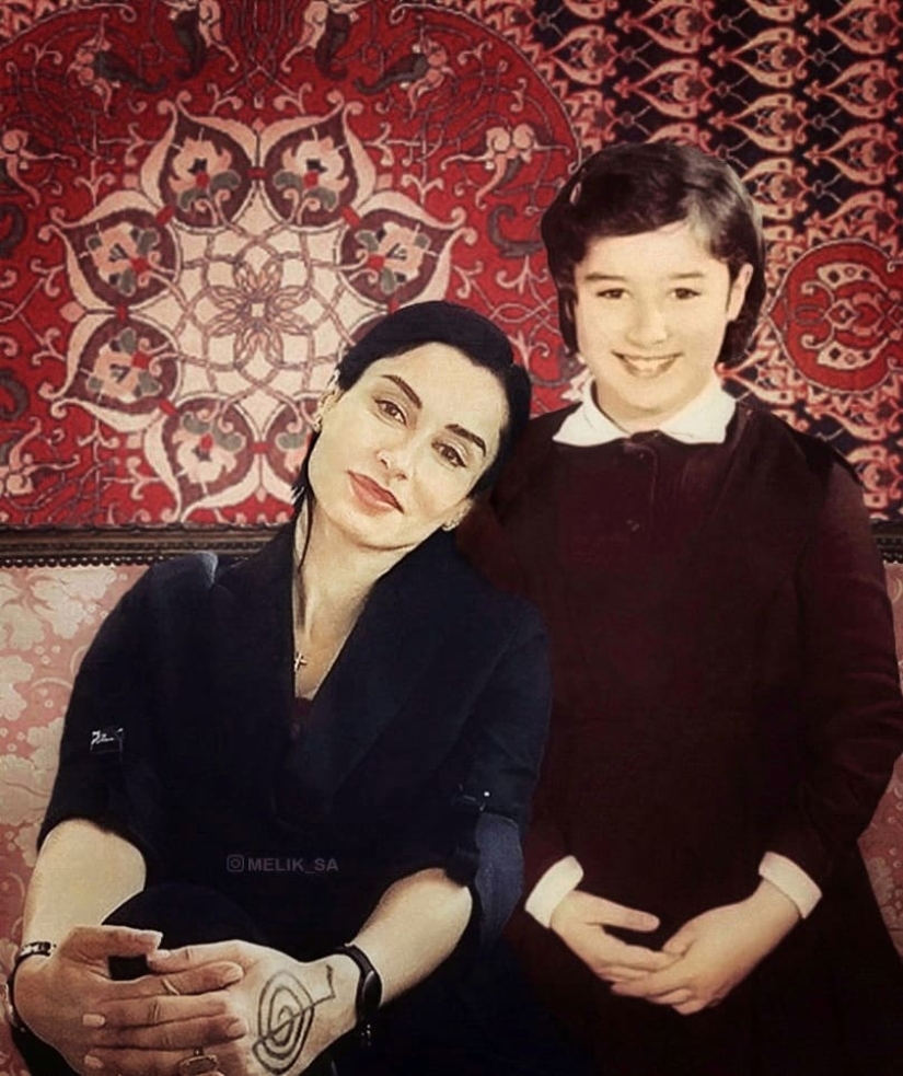 20 works from the master of photoshop: domestic stars in the company with a young version of themselves 20 works from the master of photoshop: domestic stars in the company with a young version of themselves