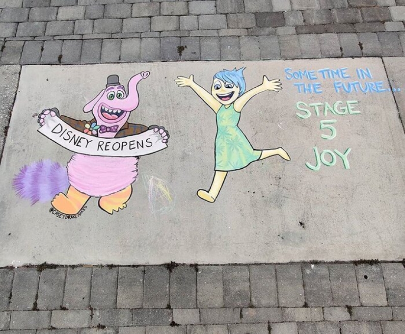 25 funny and relevant chalk drawings on asphalt