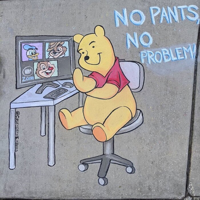 25 funny and relevant chalk drawings on asphalt