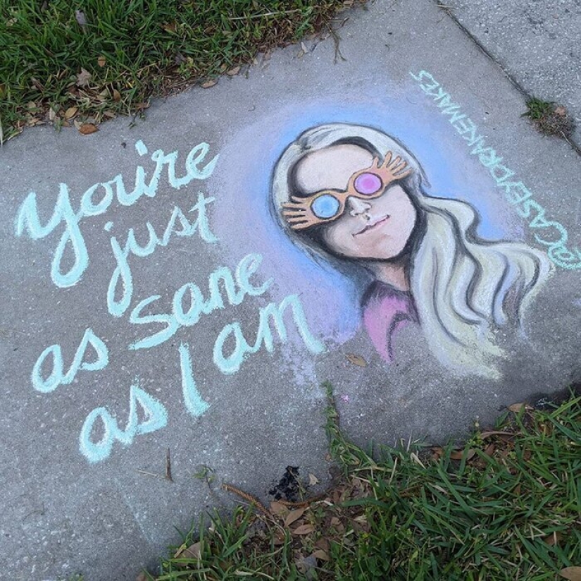 25 funny and relevant chalk drawings on asphalt