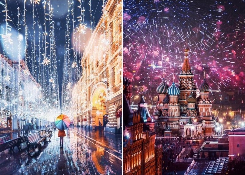 25 incredible photos of New Year's Eve Moscow from the sorceress Kristina Makeeva