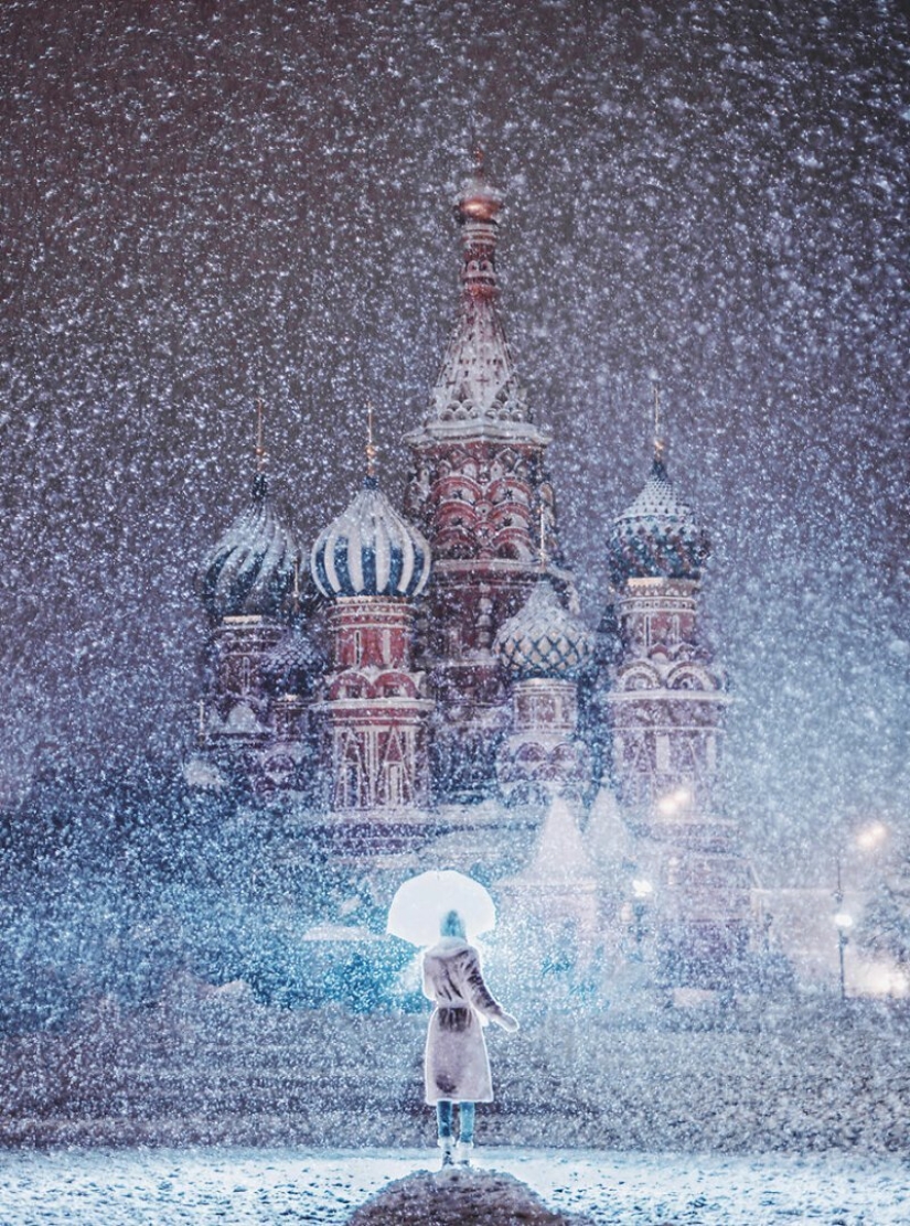 25 incredible photos of New Year's Eve Moscow from the sorceress Kristina Makeeva