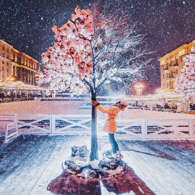 25 incredible photos of New Year's Eve Moscow from the sorceress Kristina Makeeva