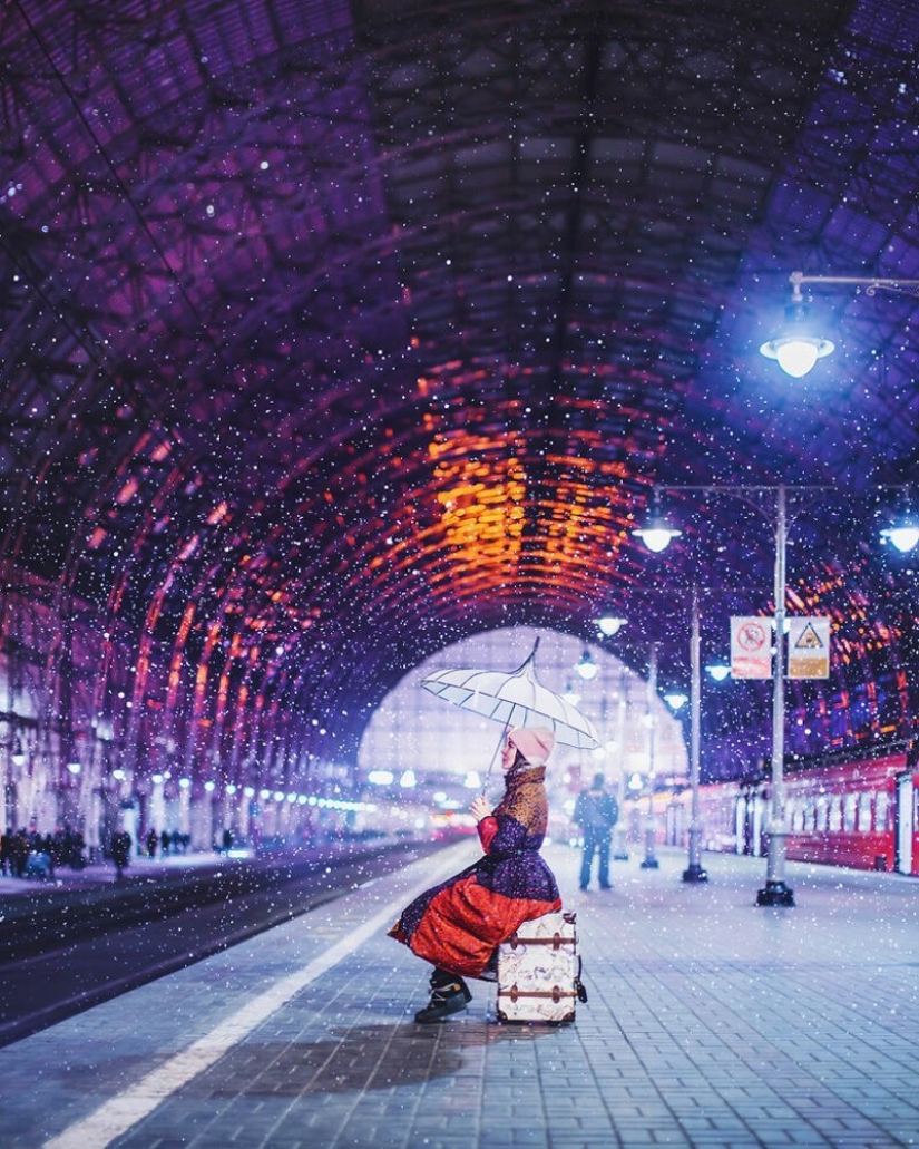 25 incredible photos of New Year's Eve Moscow from the sorceress Kristina Makeeva