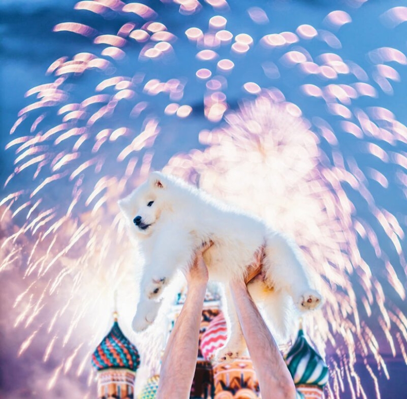 25 incredible photos of New Year's Eve Moscow from the sorceress Kristina Makeeva