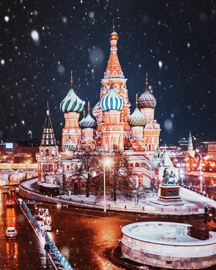 25 incredible photos of New Year's Eve Moscow from the sorceress Kristina Makeeva