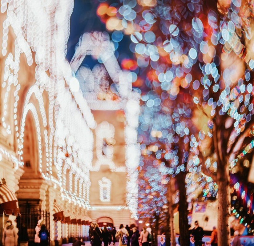 25 incredible photos of New Year's Eve Moscow from the sorceress Kristina Makeeva