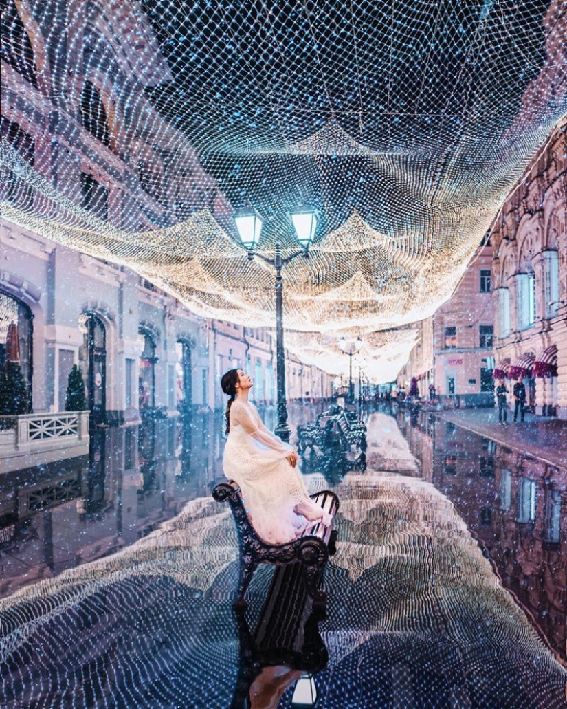 25 incredible photos of New Year's Eve Moscow from the sorceress Kristina Makeeva