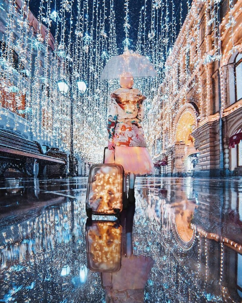 25 incredible photos of New Year's Eve Moscow from the sorceress Kristina Makeeva
