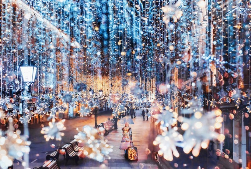 25 incredible photos of New Year's Eve Moscow from the sorceress Kristina Makeeva