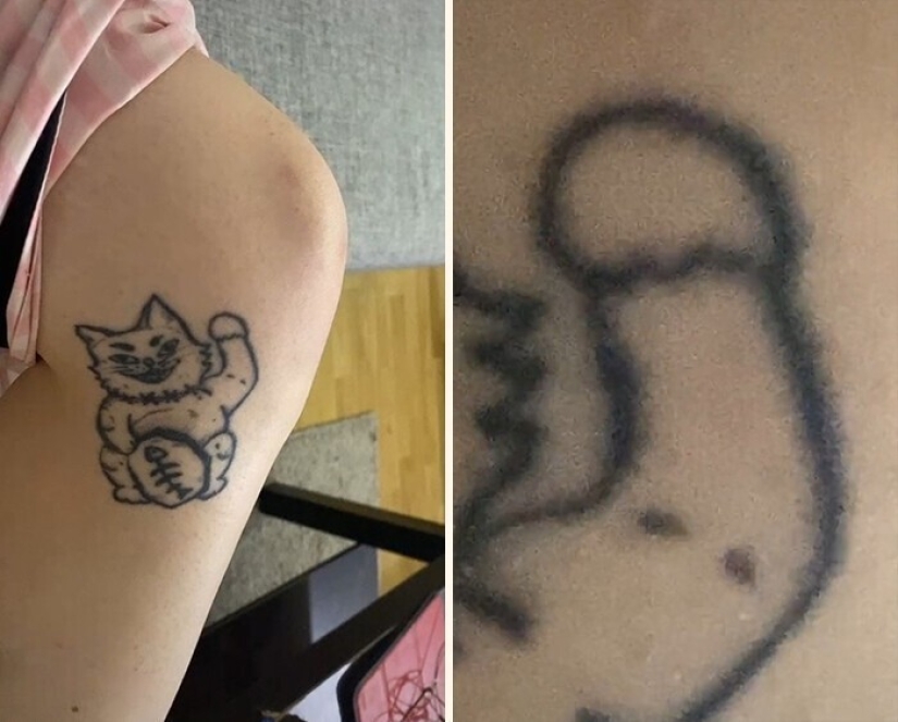 25 of the lucky winners in the competition for the stupid tattoo
