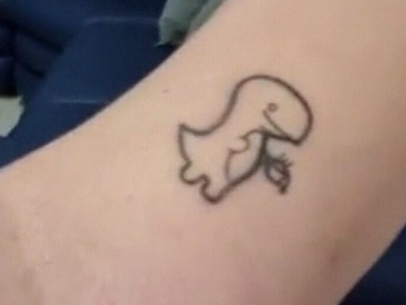 25 of the lucky winners in the competition for the stupid tattoo