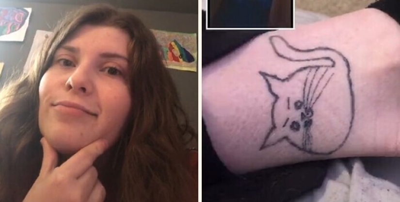 25 of the lucky winners in the competition for the stupid tattoo