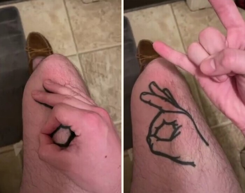 25 of the lucky winners in the competition for the stupid tattoo