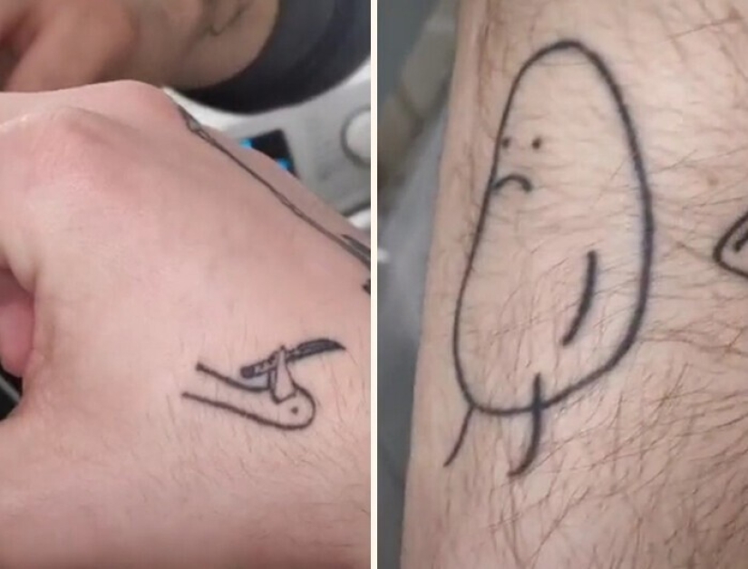 25 of the lucky winners in the competition for the stupid tattoo