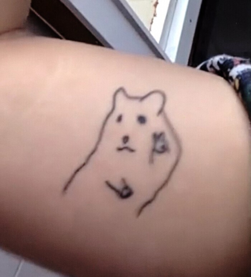 25 of the lucky winners in the competition for the stupid tattoo