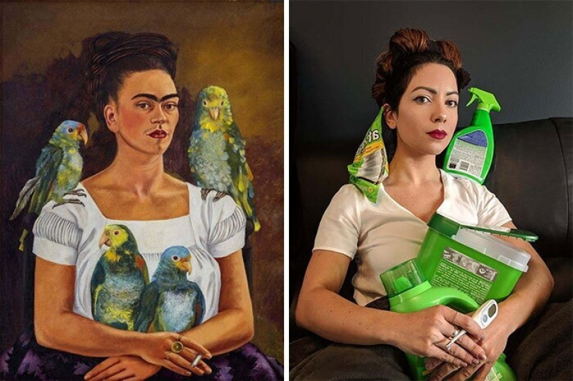 30 best quarantine remakes of Famous ISO-Isolation paintings
