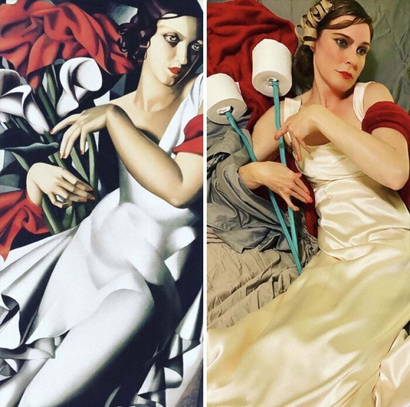 30 best quarantine remakes of Famous ISO-Isolation paintings