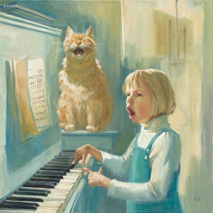 8 funniest cats in contemporary Russian art 8 funniest cats in contemporary Russian art