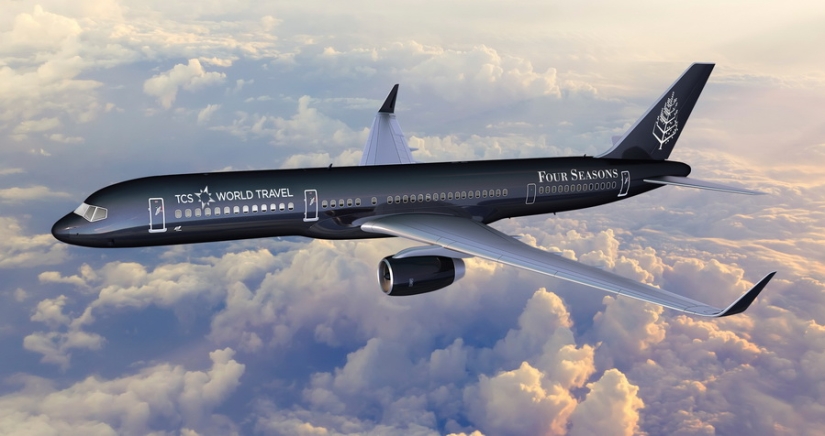 8 million rubles for a 23-day round-the-world trip on a hotel plane