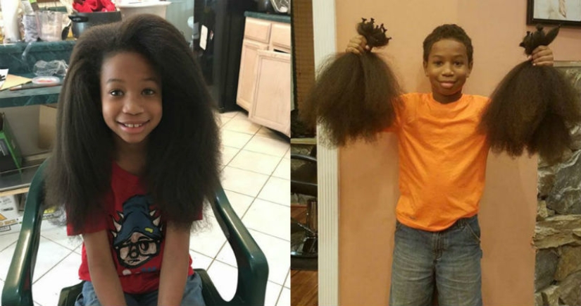 8-year-old boy grew his hair for 2 years to make wigs for children with cancer 8-year-old boy grew his hair for 2 years to make wigs for children with cancer