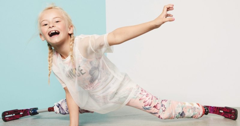 9-year-old model without legs took to the catwalk at New York Fashion Week