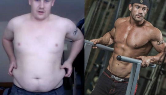 A 140-kilogram Briton eating chips wanted to be on the cover of a fashion magazine — and did it