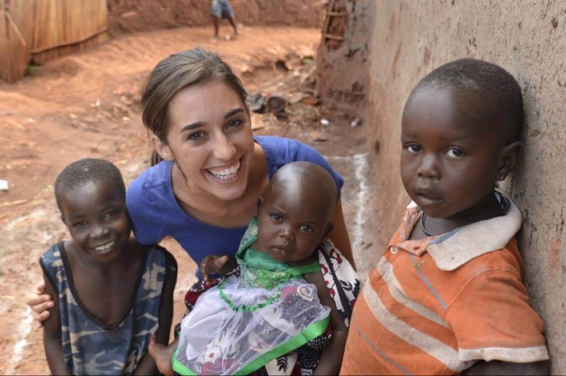 A 23-year-old American woman went to Uganda and adopted 13 children A 23-year-old American woman went to Uganda and adopted 13 children