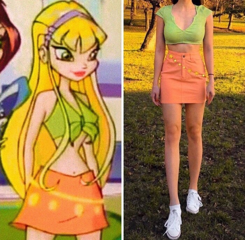 A 23-year-old resident of Hungary recreates the outfits of pop characters