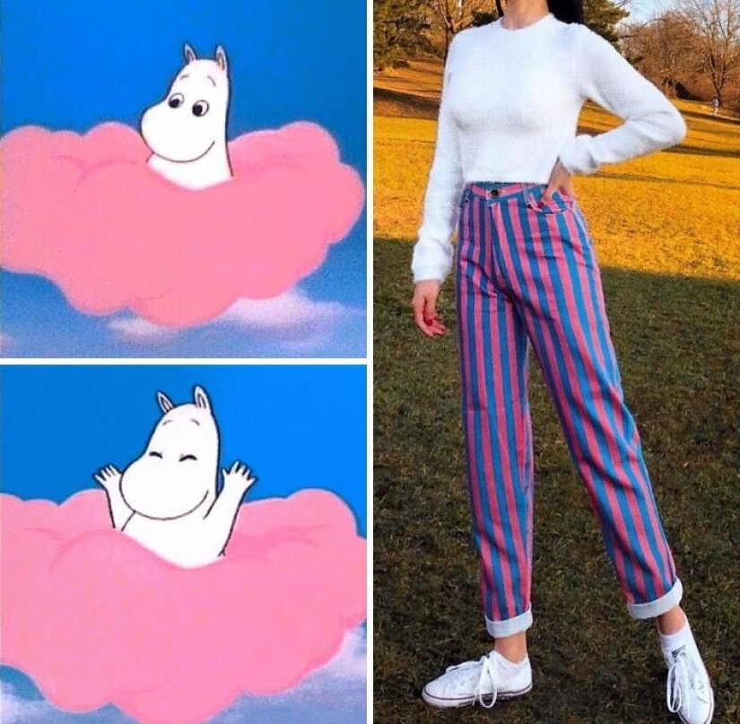 A 23-year-old resident of Hungary recreates the outfits of pop characters