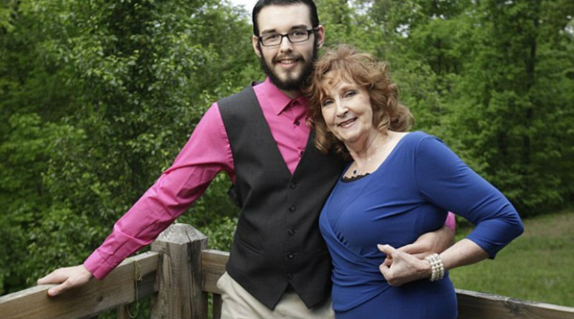 A 71-year-old American woman met a 17-year-old guy at her son's funeral and married him